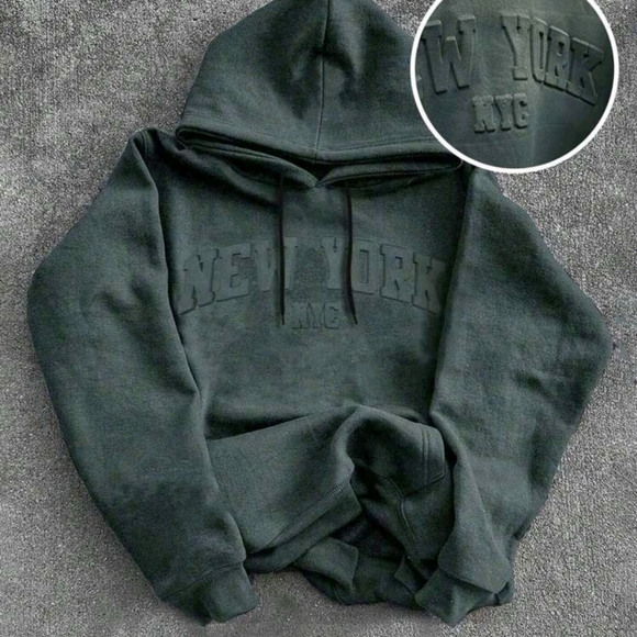 Gray New York Hoodie NWOT - Picture 4 of 5